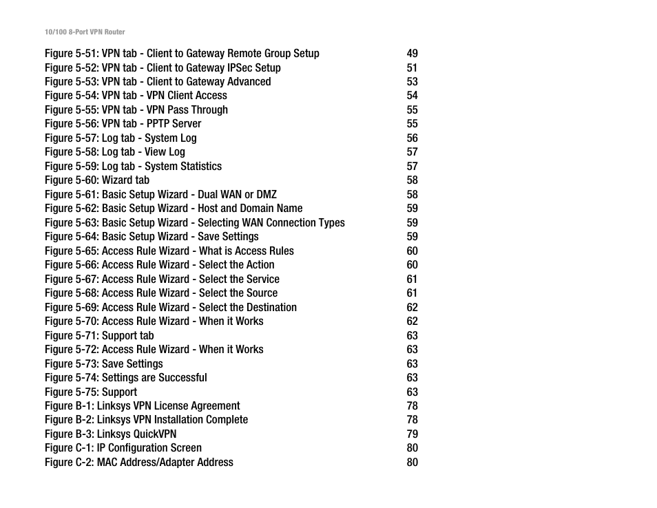 Linksys RV082 User Manual | Page 8 / 105