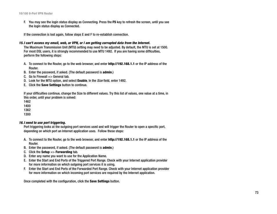 Linksys RV082 User Manual | Page 82 / 105