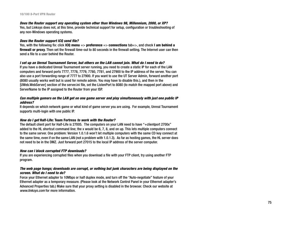 Linksys RV082 User Manual | Page 84 / 105