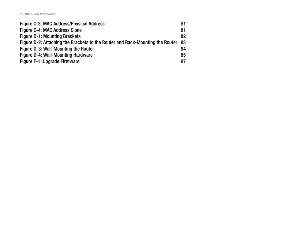 Linksys RV082 User Manual | Page 9 / 105