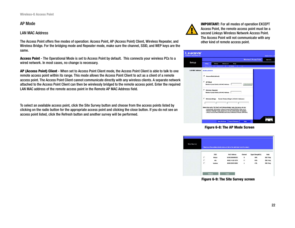 Linksys WAP54G v2 User Manual | Page 28 / 59