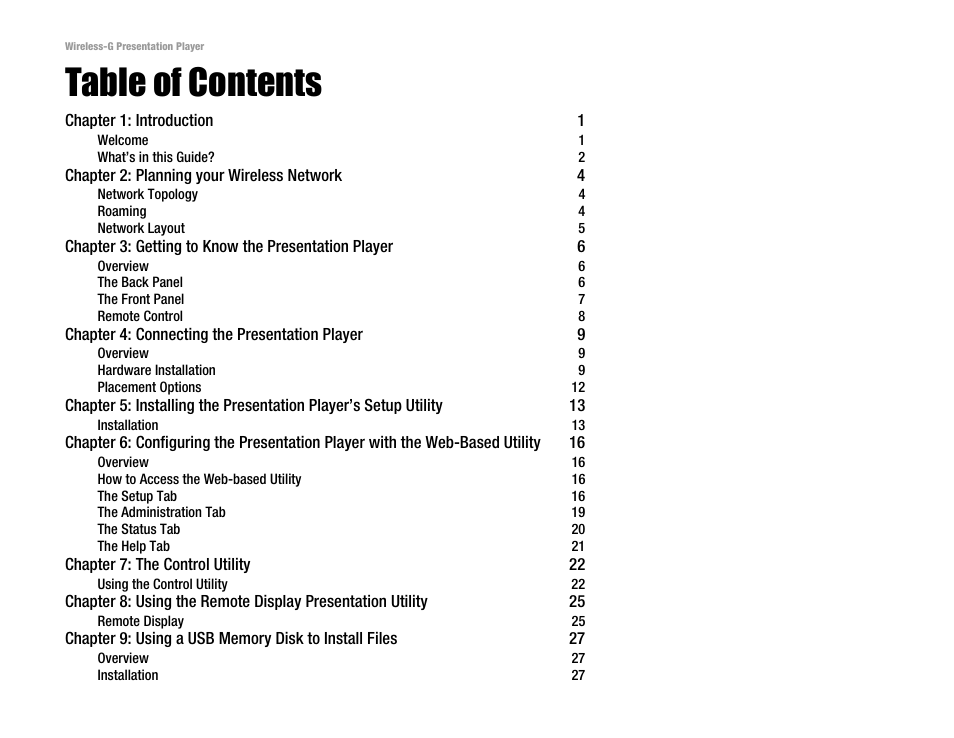 Linksys WPG54G User Manual | Page 3 / 56