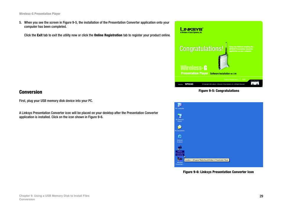 Conversion | Linksys WPG54G User Manual | Page 35 / 56