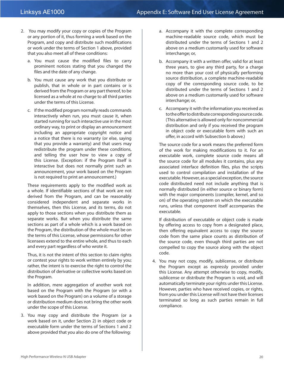 Linksys AE1000 User Manual | Page 22 / 31