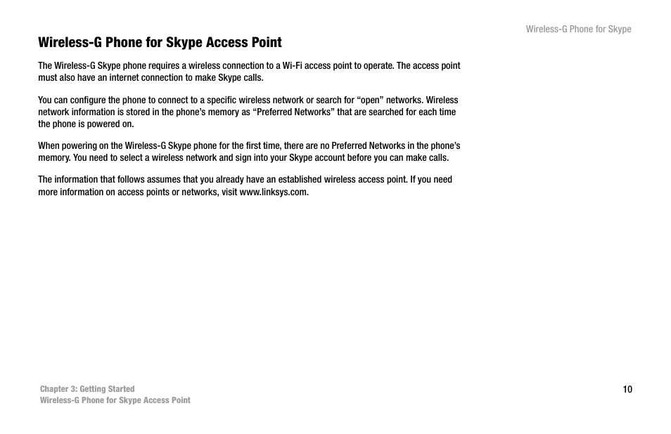 Wireless-g phone for skype access point | Linksys iPhone WIP320 User Manual | Page 17 / 81