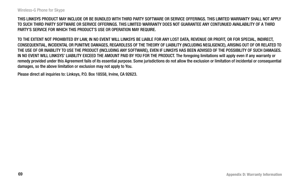 Linksys iPhone WIP320 User Manual | Page 76 / 81
