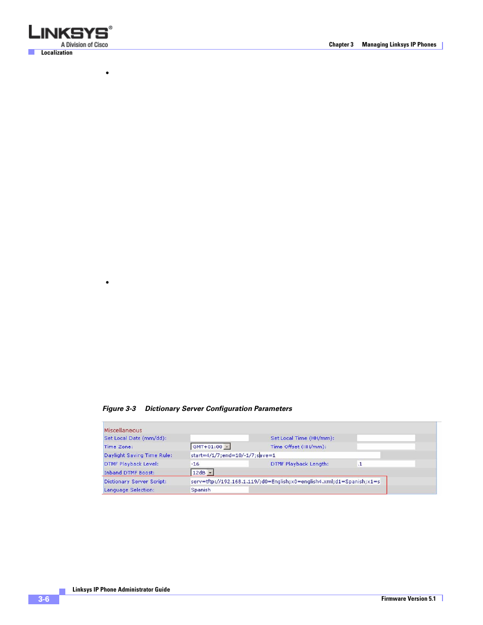 The following is an example value | Linksys SPA 900 User Manual | Page 49 / 165