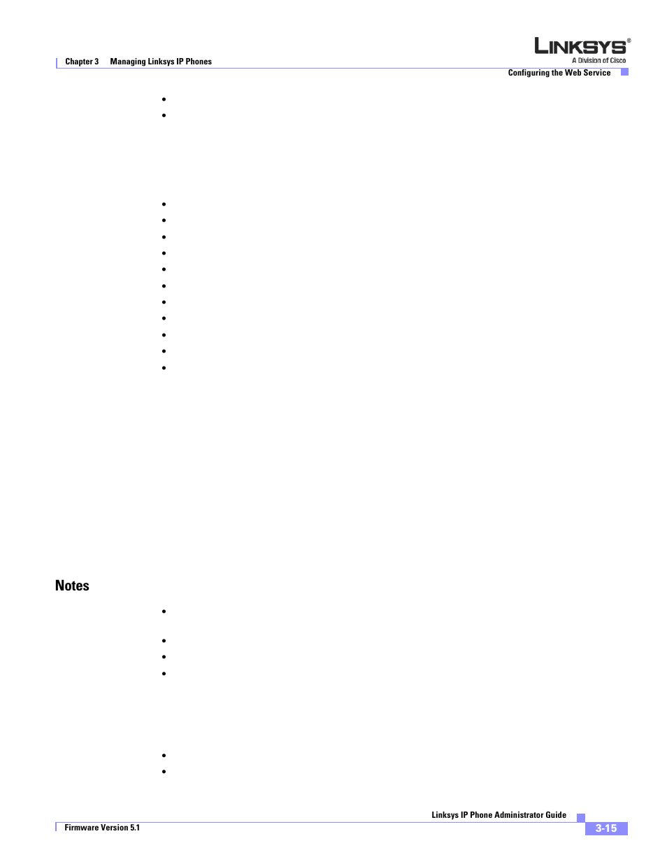 Notes | Linksys SPA 900 User Manual | Page 58 / 165