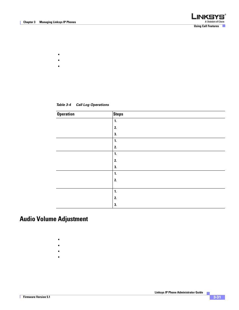 Audio volume adjustment | Linksys SPA 900 User Manual | Page 74 / 165