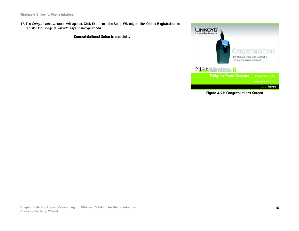 Linksys WBP54G User Manual | Page 21 / 50