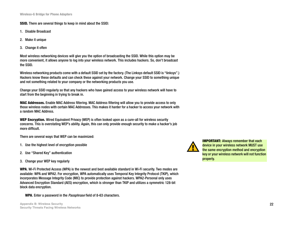Linksys WBP54G User Manual | Page 27 / 50