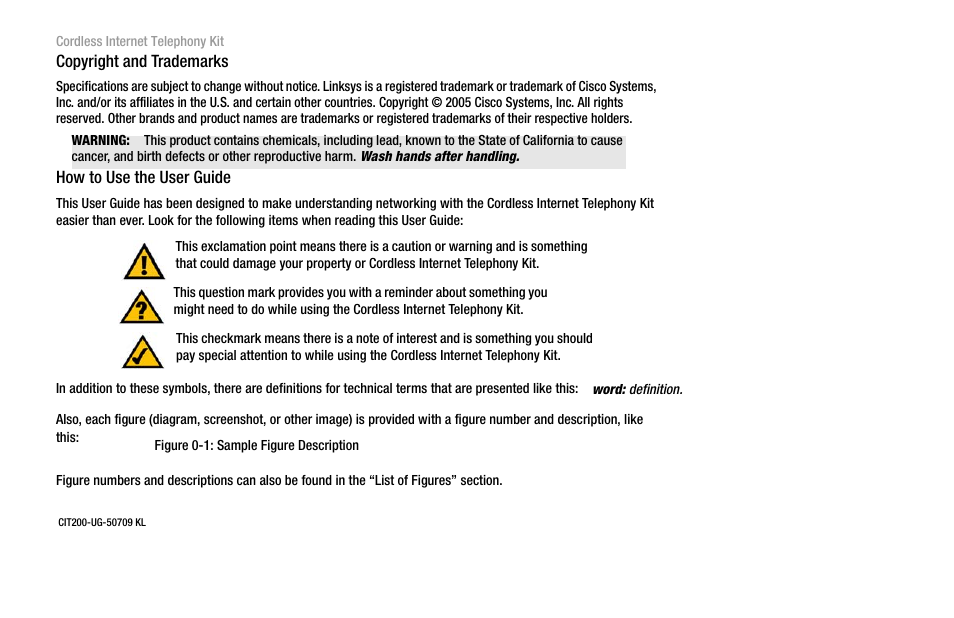 Linksys CIT200 User Manual | Page 3 / 100