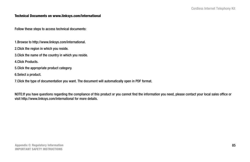 Linksys CIT200 User Manual | Page 92 / 100