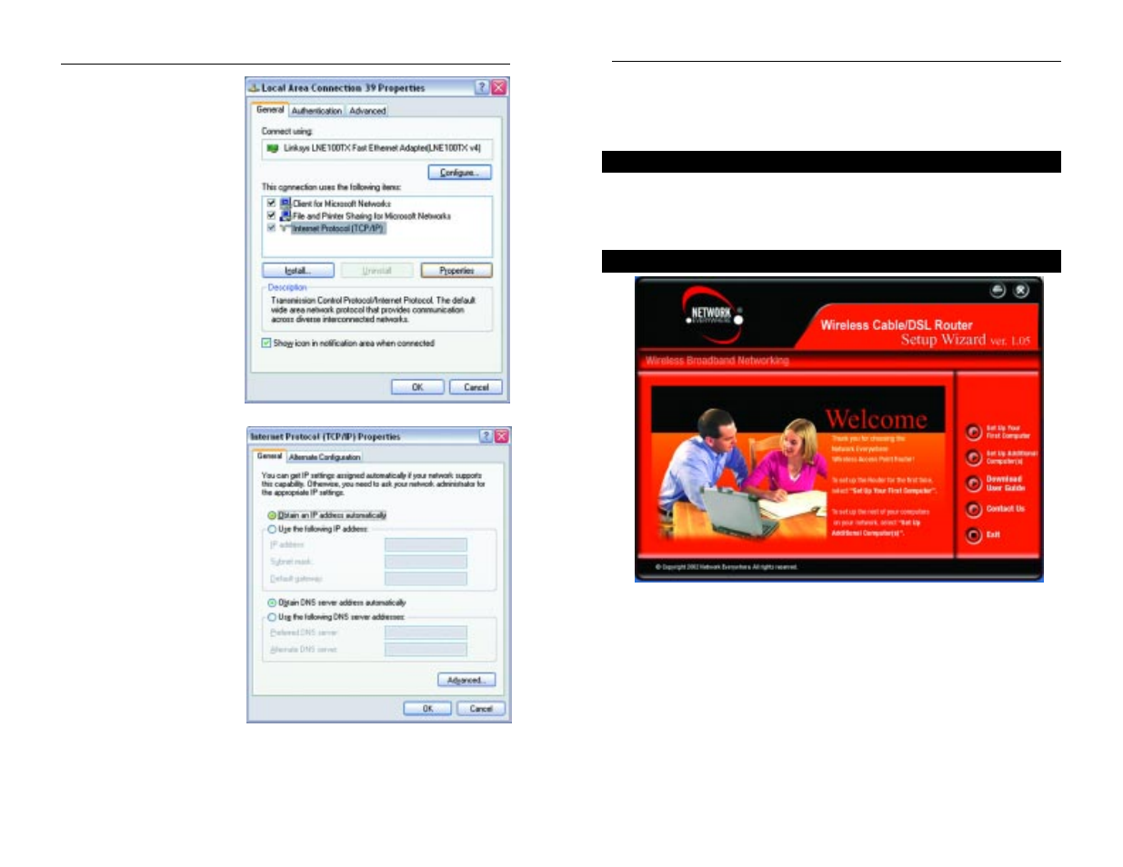 Chapter 5: using the setup wizard | Linksys NWR04B User Manual | Page 11 / 53