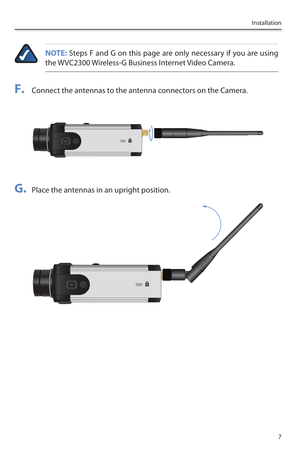 F. g | Linksys PVC2300 User Manual | Page 7 / 16