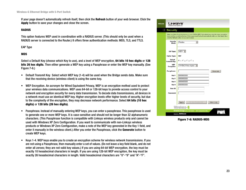 Linksys WET54GS5 User Manual | Page 29 / 69