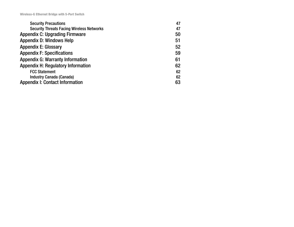 Linksys WET54GS5 User Manual | Page 4 / 69