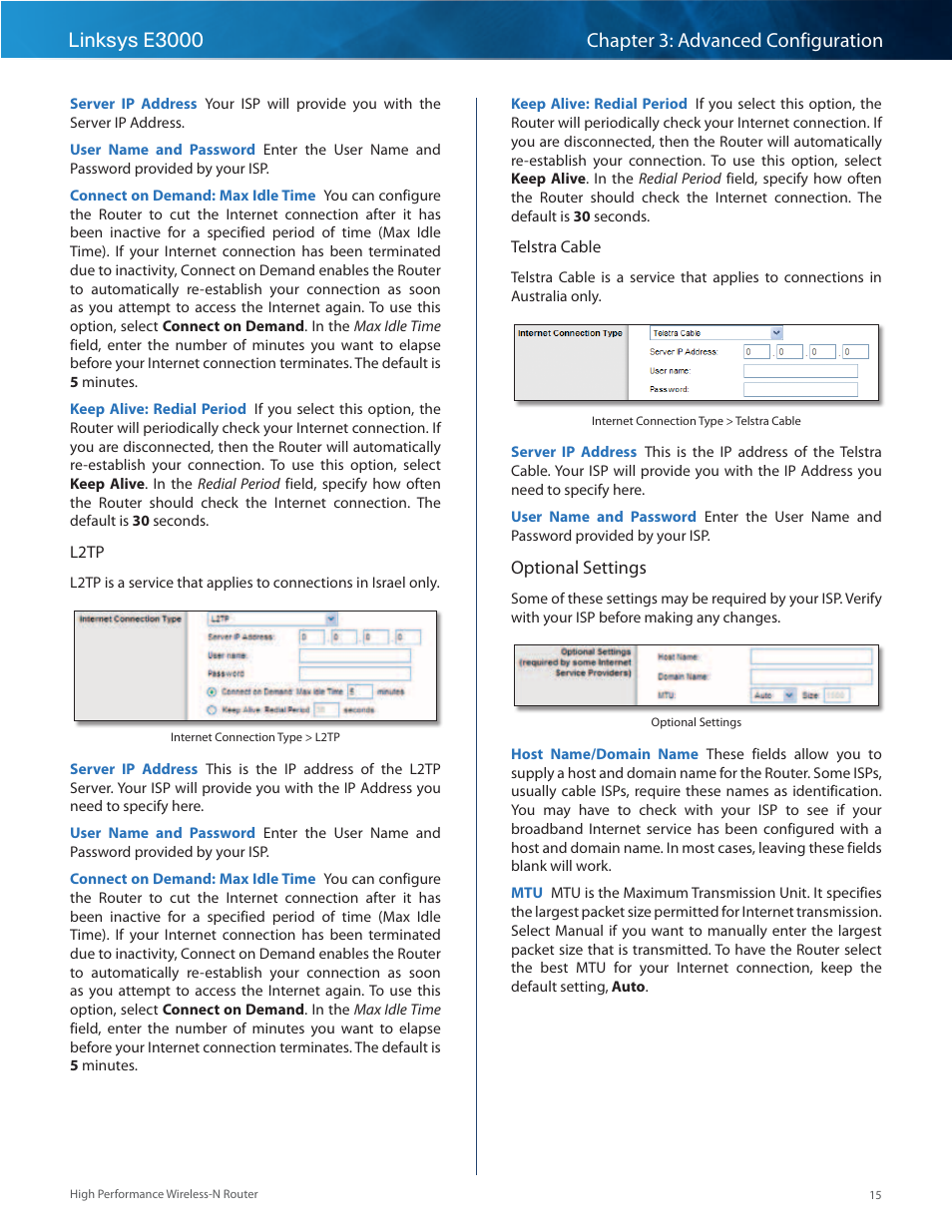 Linksys E3000 User Manual | Page 18 / 80