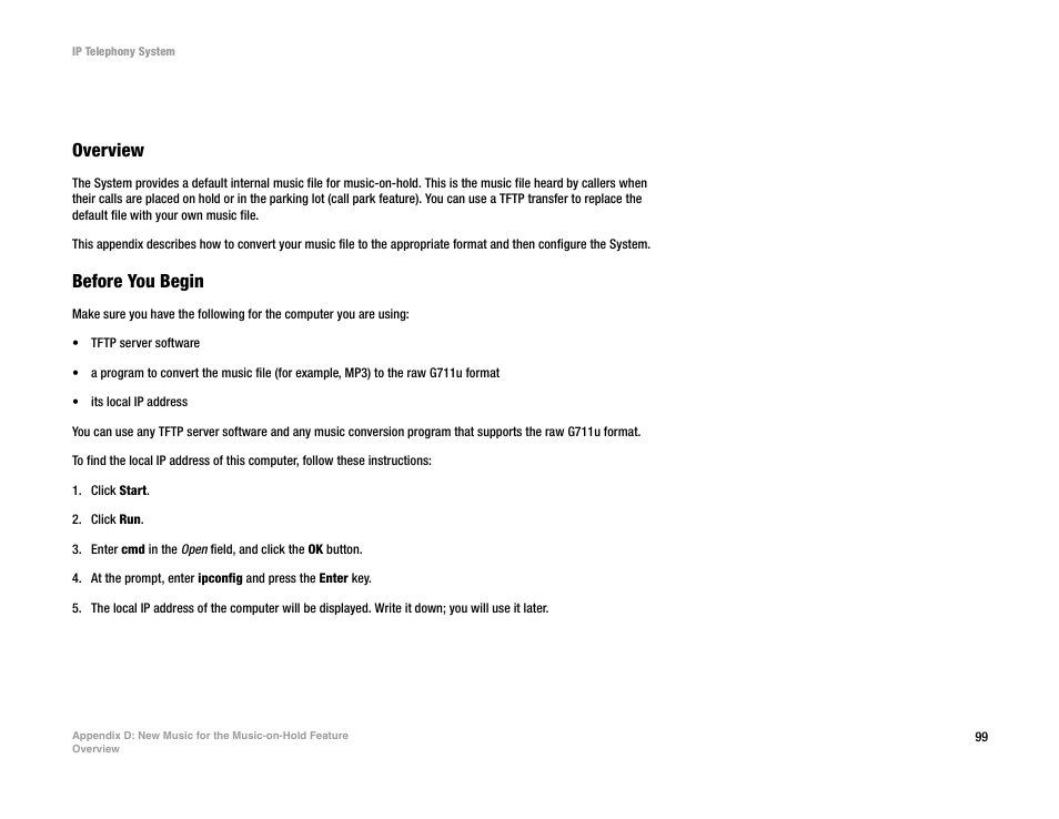 Overview, Before you begin | Linksys SPA9000 User Manual | Page 106 / 128