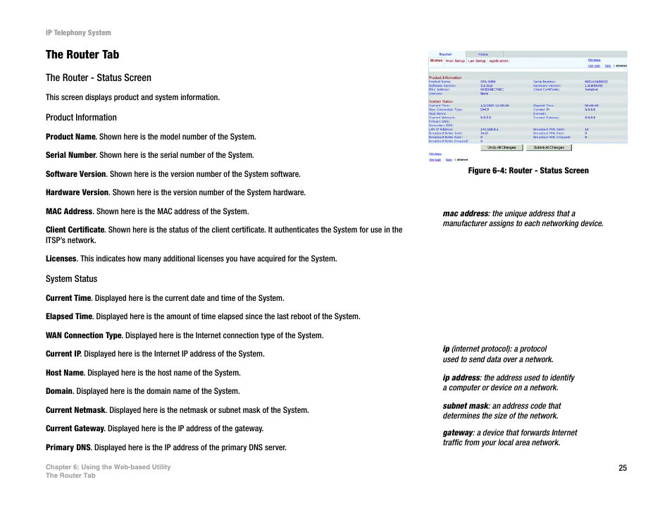 The router tab | Linksys SPA9000 User Manual | Page 32 / 128