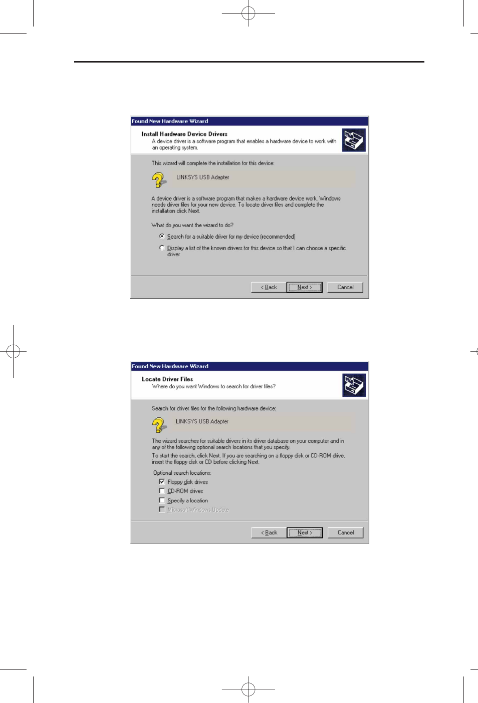 Linksys HomeLink Phoneline + 10/100 USB Network Adapter USB100H1 User Manual | Page 24 / 44