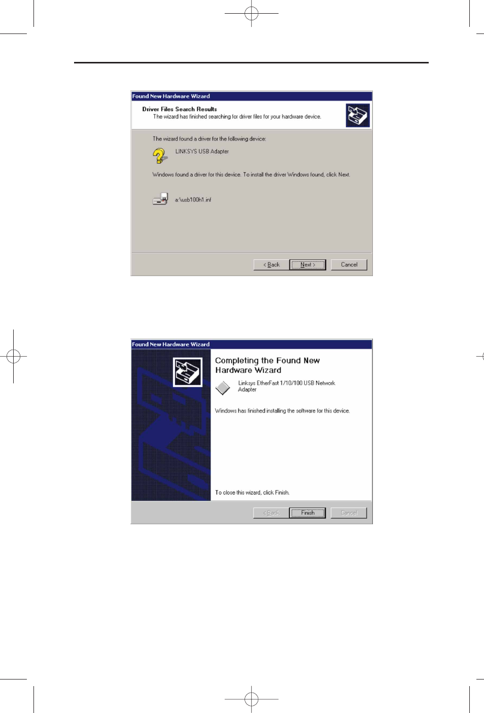 Linksys HomeLink Phoneline + 10/100 USB Network Adapter USB100H1 User Manual | Page 25 / 44