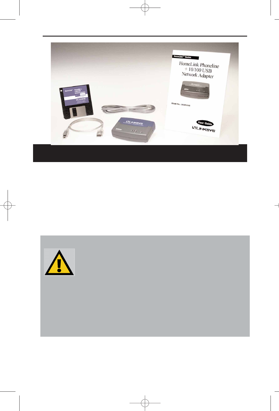 Linksys HomeLink Phoneline + 10/100 USB Network Adapter USB100H1 User Manual | Page 5 / 44