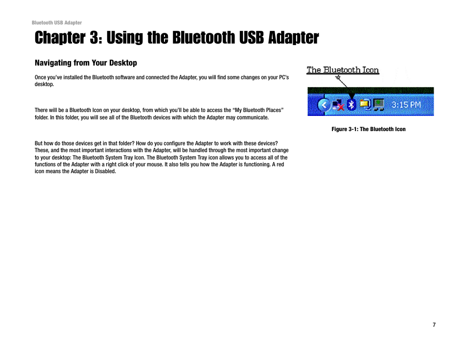 Chapter 3: using the bluetooth usb adapter | Linksys USBBT100 User Manual | Page 11 / 33