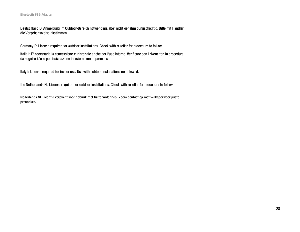 Linksys USBBT100 User Manual | Page 32 / 33