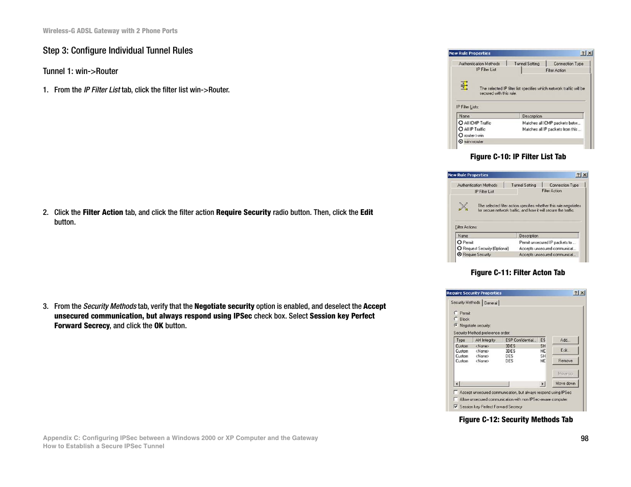 Linksys 2.4 GHz 802.11g Wireless-G ADSL Gateway with 2 Ports WAG54GP2 User Manual | Page 106 / 137