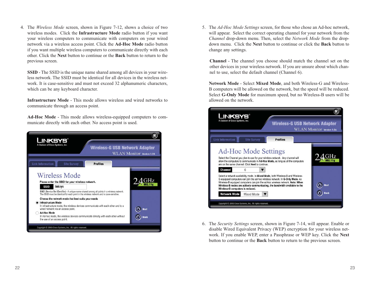 Linksys WUSB54G User Manual | Page 15 / 25