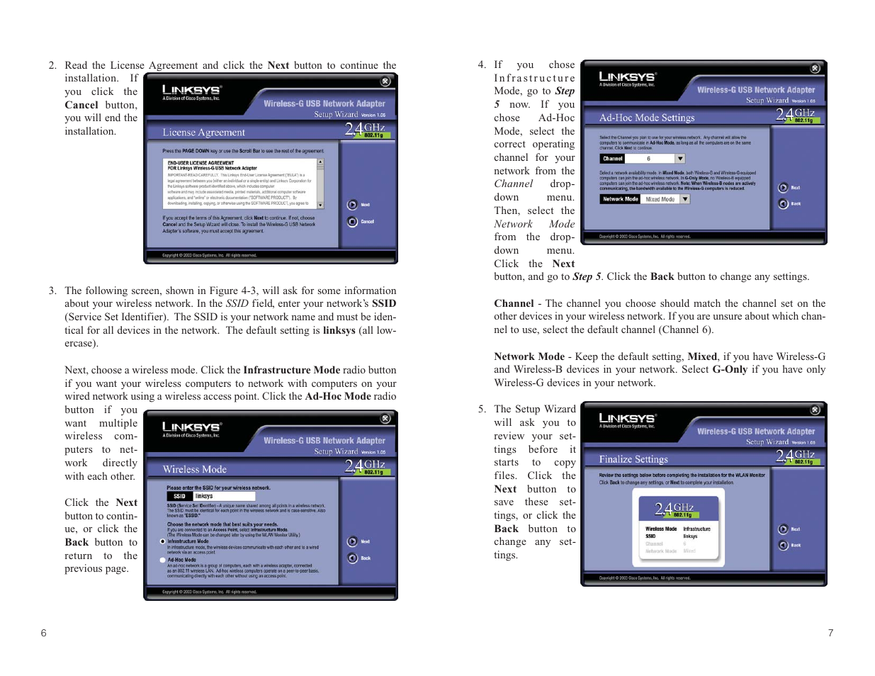Linksys WUSB54G User Manual | Page 7 / 25