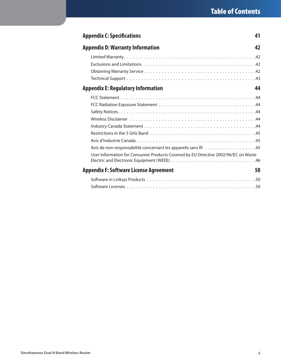 Linksys CISCO WRT610N User Manual | Page 4 / 58