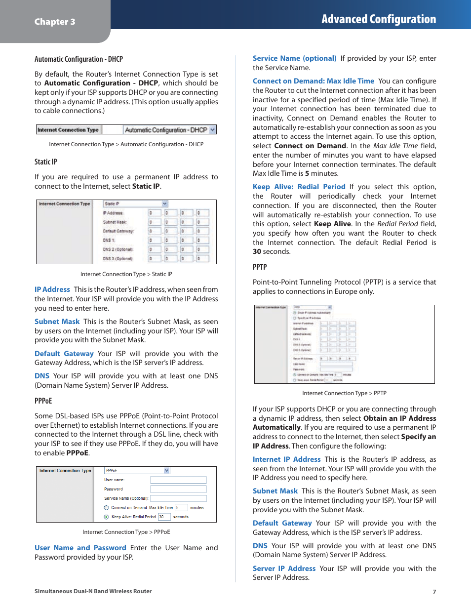 Advanced configuration | Linksys CISCO WRT610N User Manual | Page 9 / 58