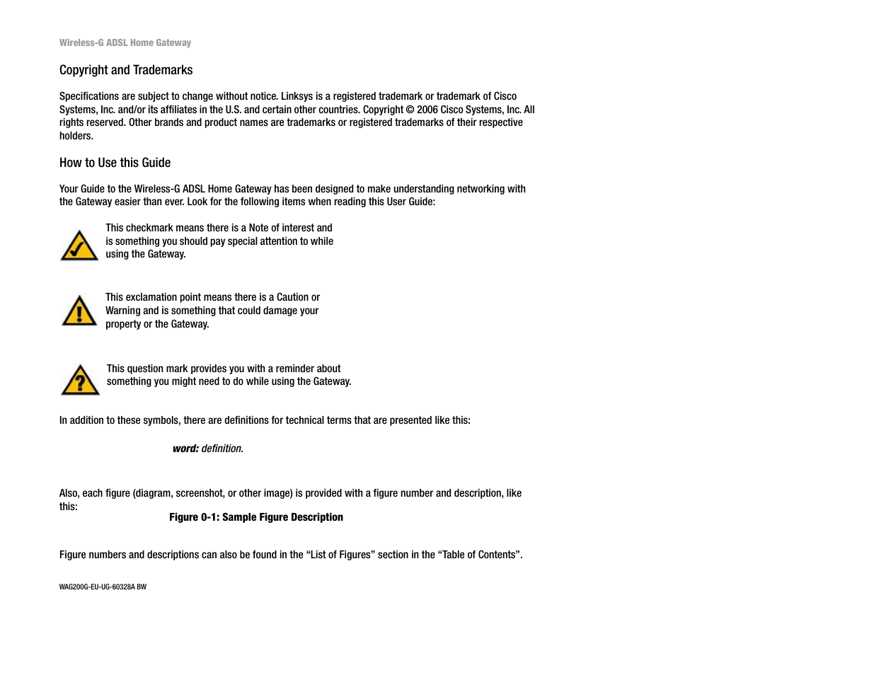 Copyright and trademarks | Linksys UWAG200G User Manual | Page 2 / 867