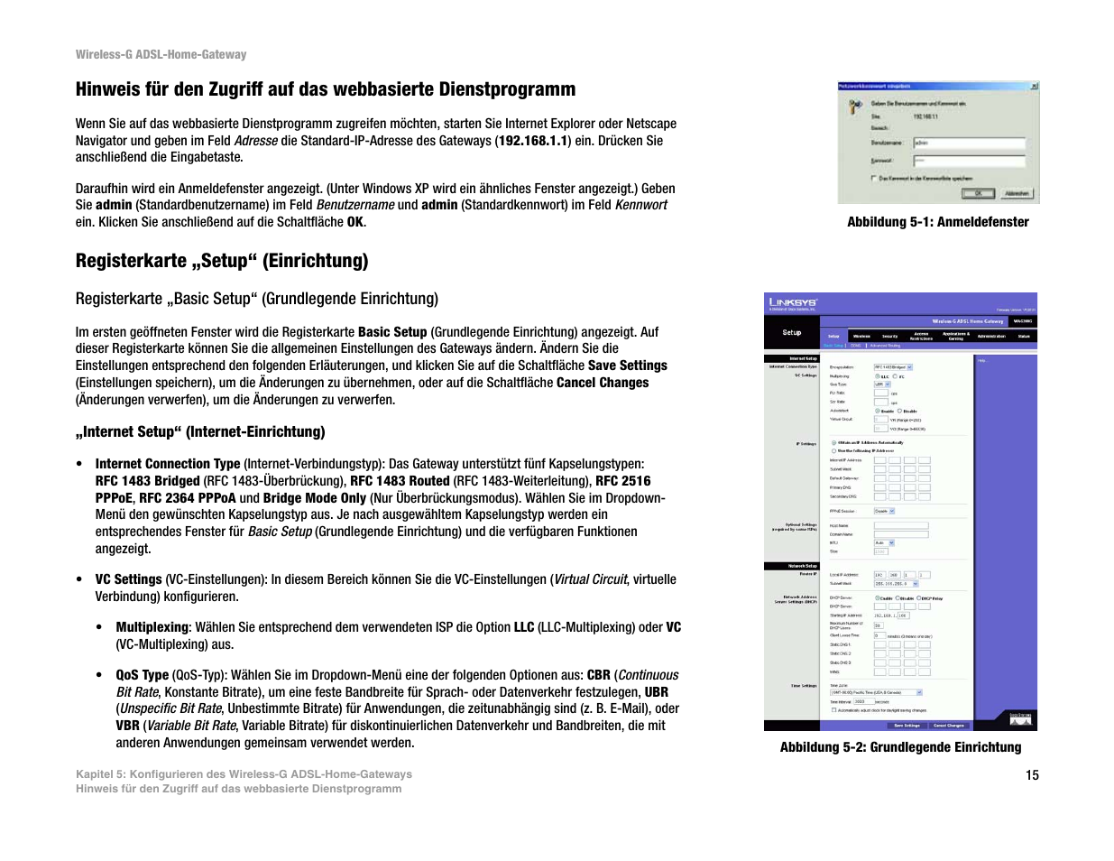 Registerkarte „setup“ (einrichtung) | Linksys UWAG200G User Manual | Page 210 / 867