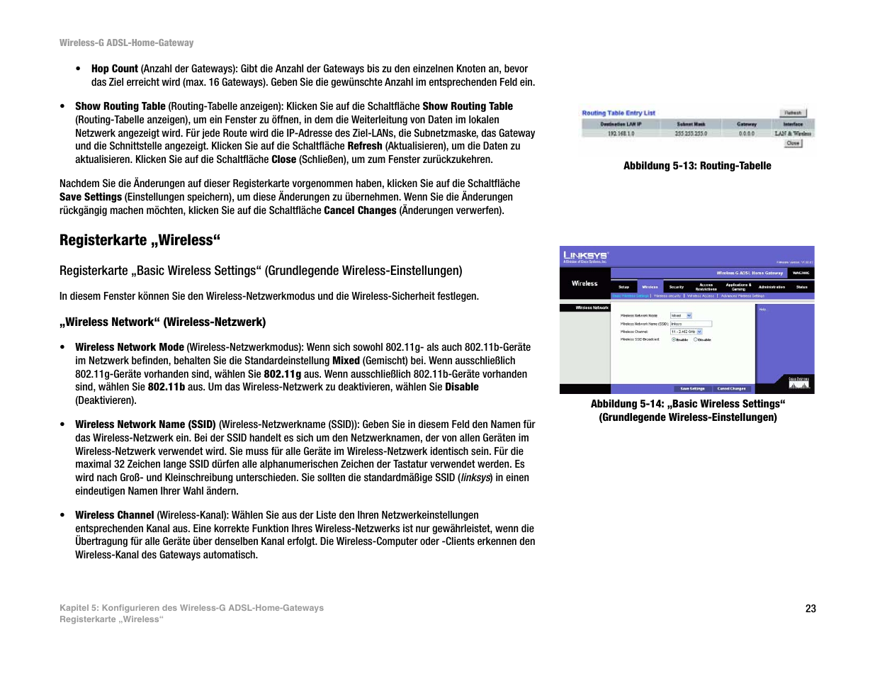 Registerkarte „wireless | Linksys UWAG200G User Manual | Page 218 / 867