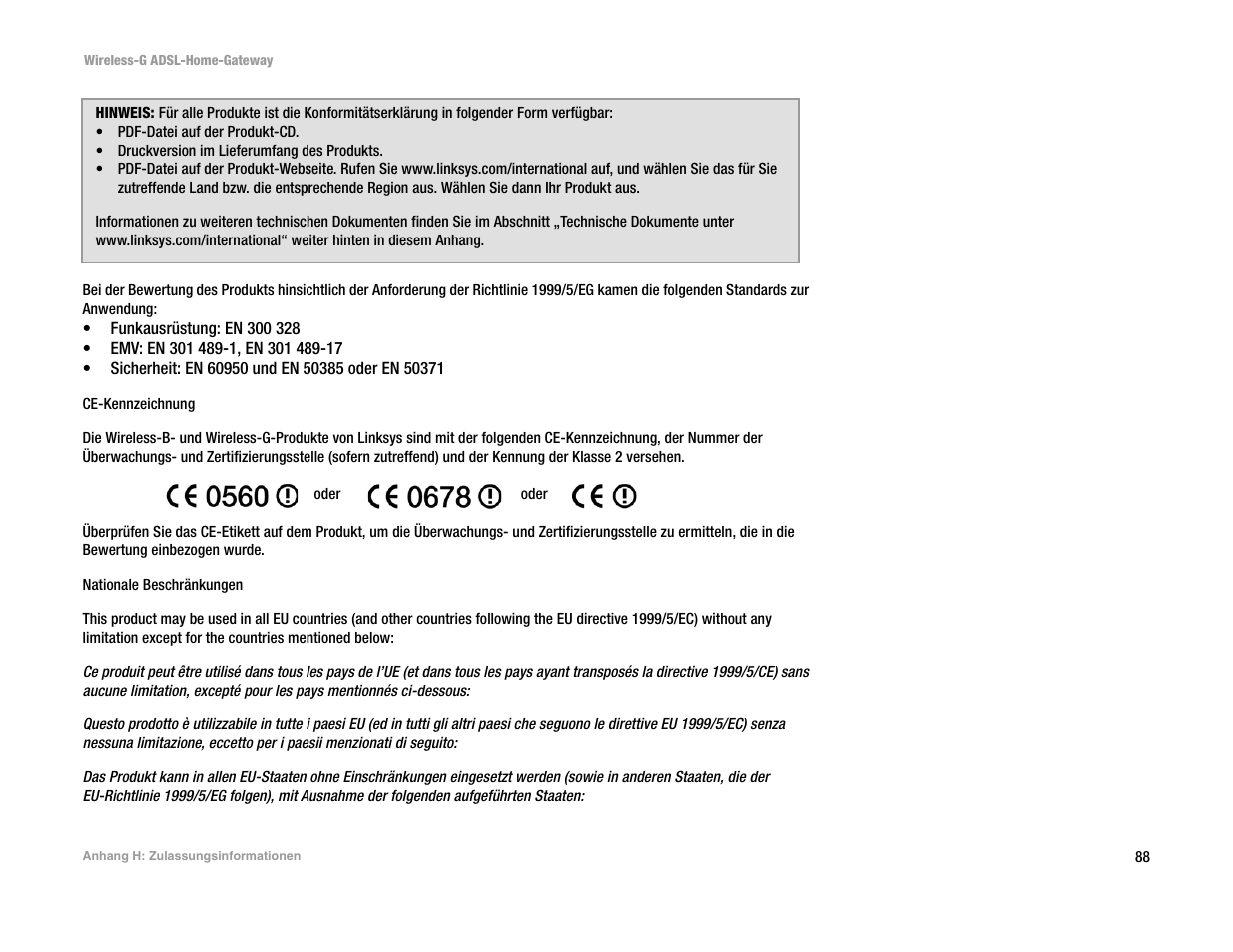 Linksys UWAG200G User Manual | Page 283 / 867