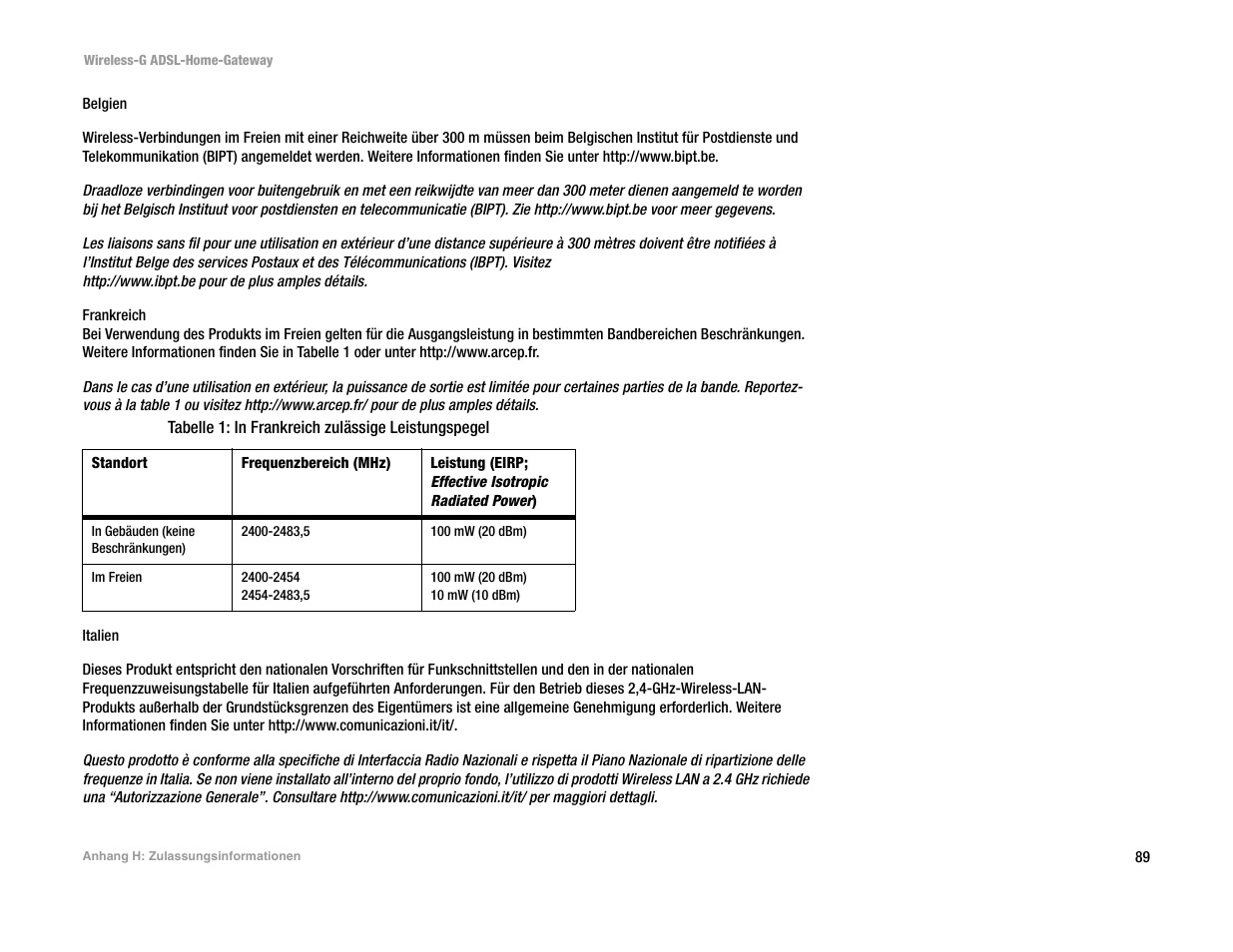 Linksys UWAG200G User Manual | Page 284 / 867