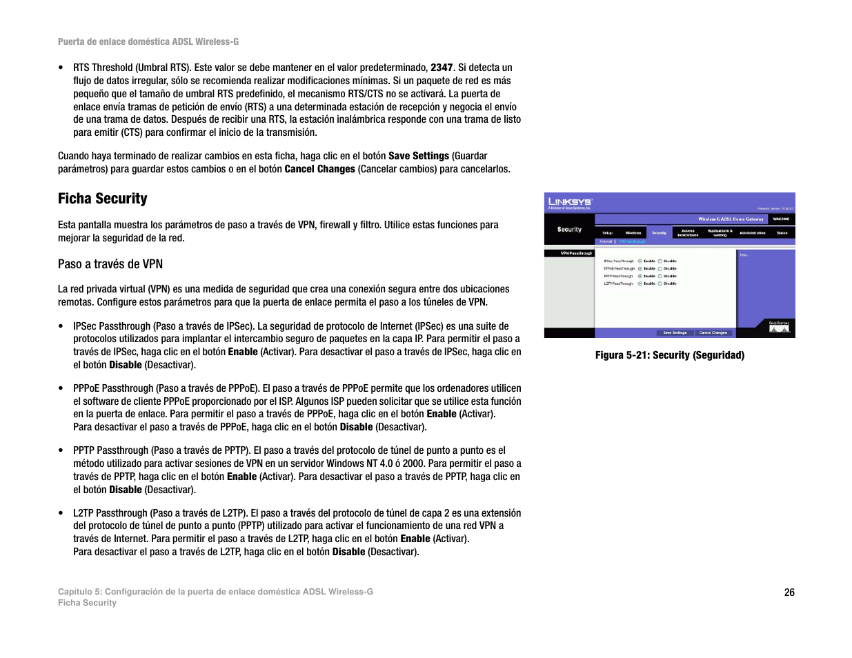 Ficha security | Linksys UWAG200G User Manual | Page 325 / 867