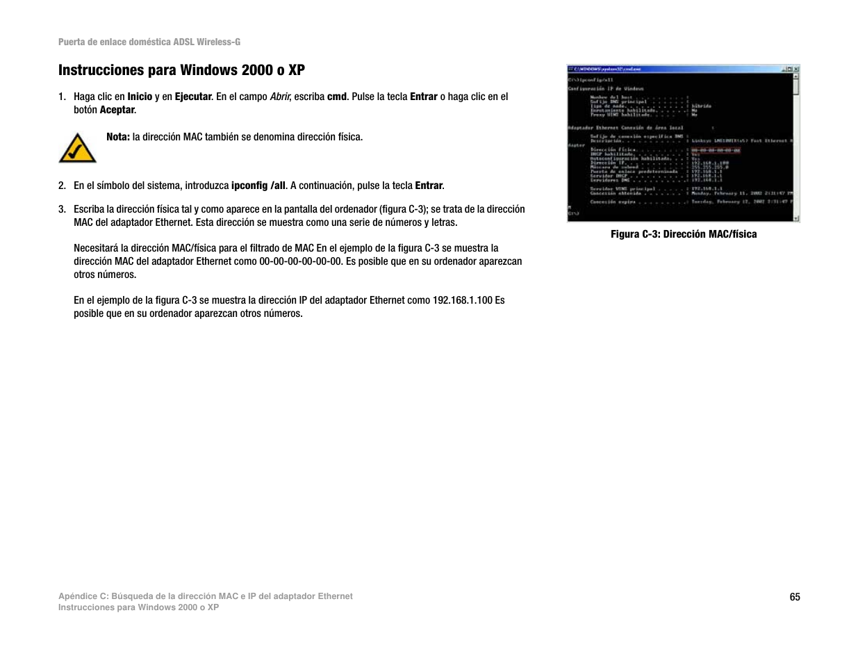 Instrucciones para windows 2000 o xp | Linksys UWAG200G User Manual | Page 364 / 867