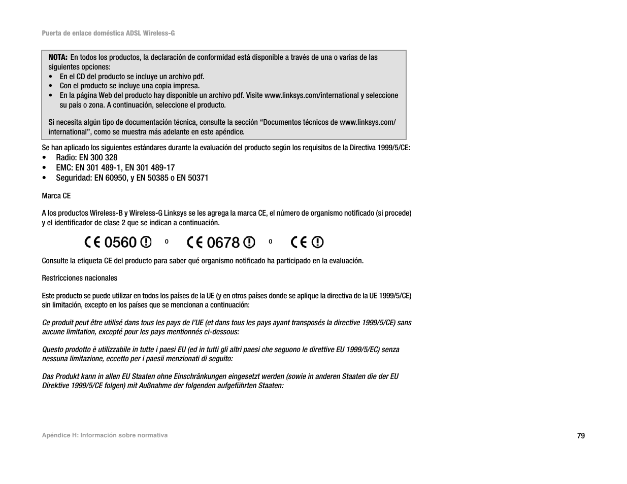 Linksys UWAG200G User Manual | Page 378 / 867