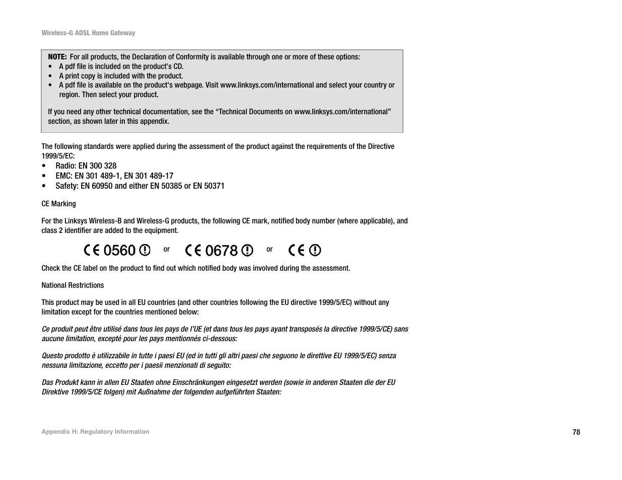 Linksys UWAG200G User Manual | Page 84 / 867