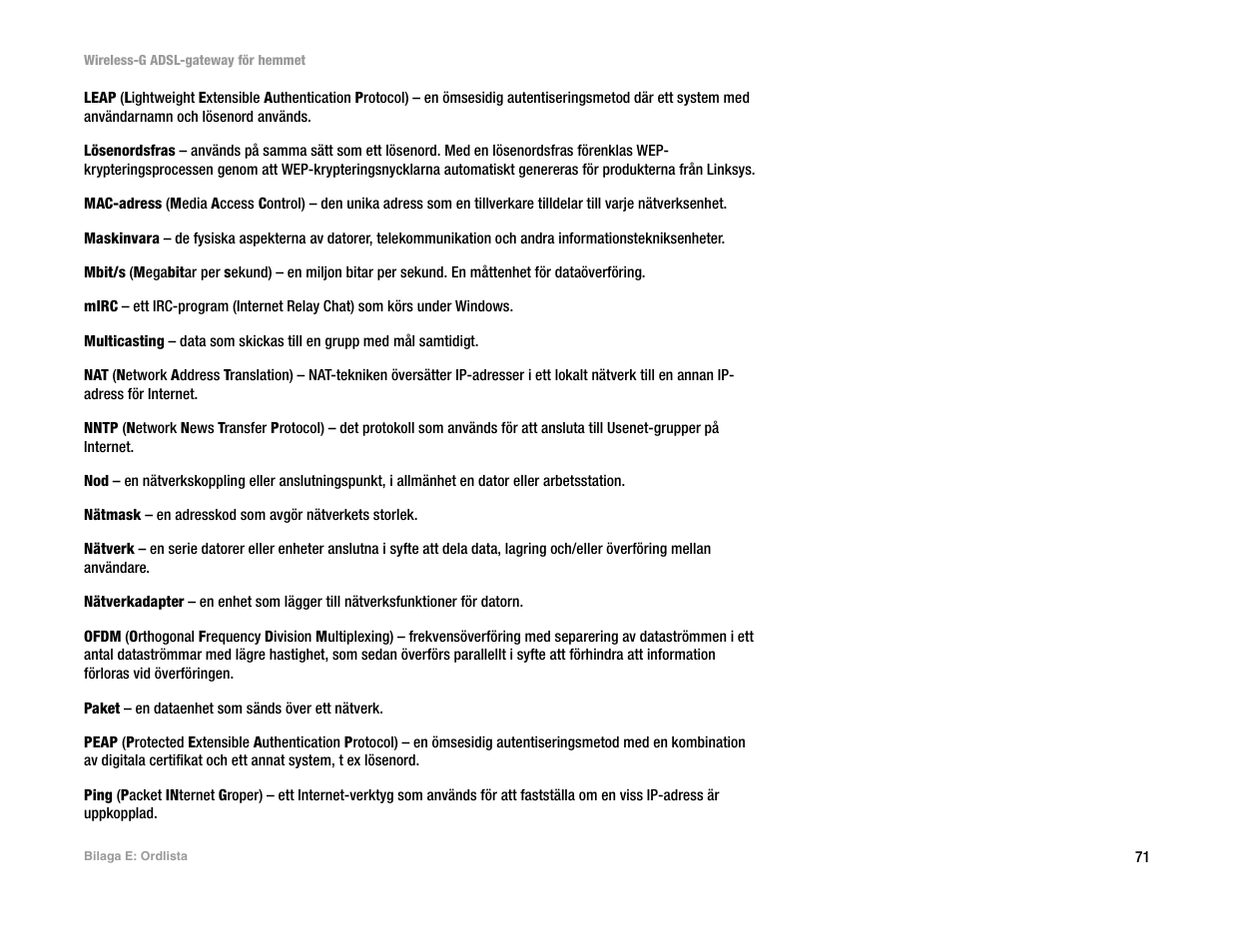 Linksys UWAG200G User Manual | Page 848 / 867