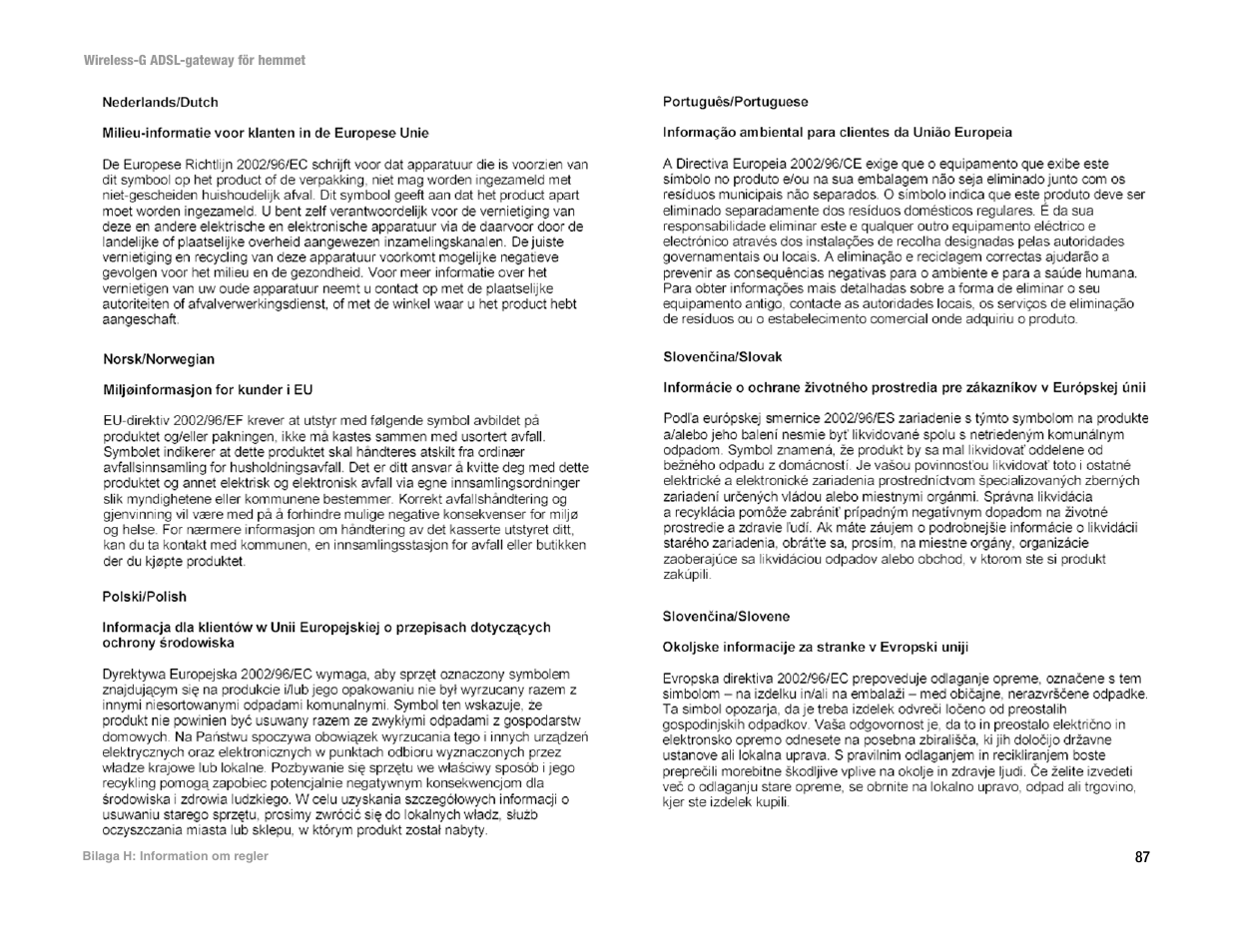Linksys UWAG200G User Manual | Page 864 / 867