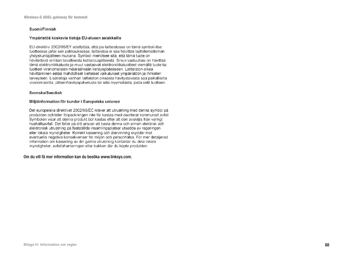 Linksys UWAG200G User Manual | Page 865 / 867