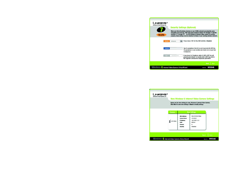 Linksys WVC54G User Manual | Page 22 / 87