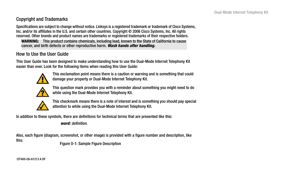 Linksys iPhone CIT400 User Manual | Page 3 / 106