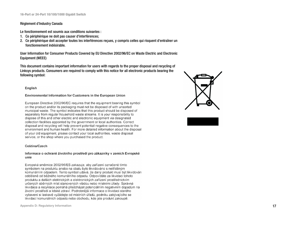 Linksys SR2024C User Manual | Page 21 / 26