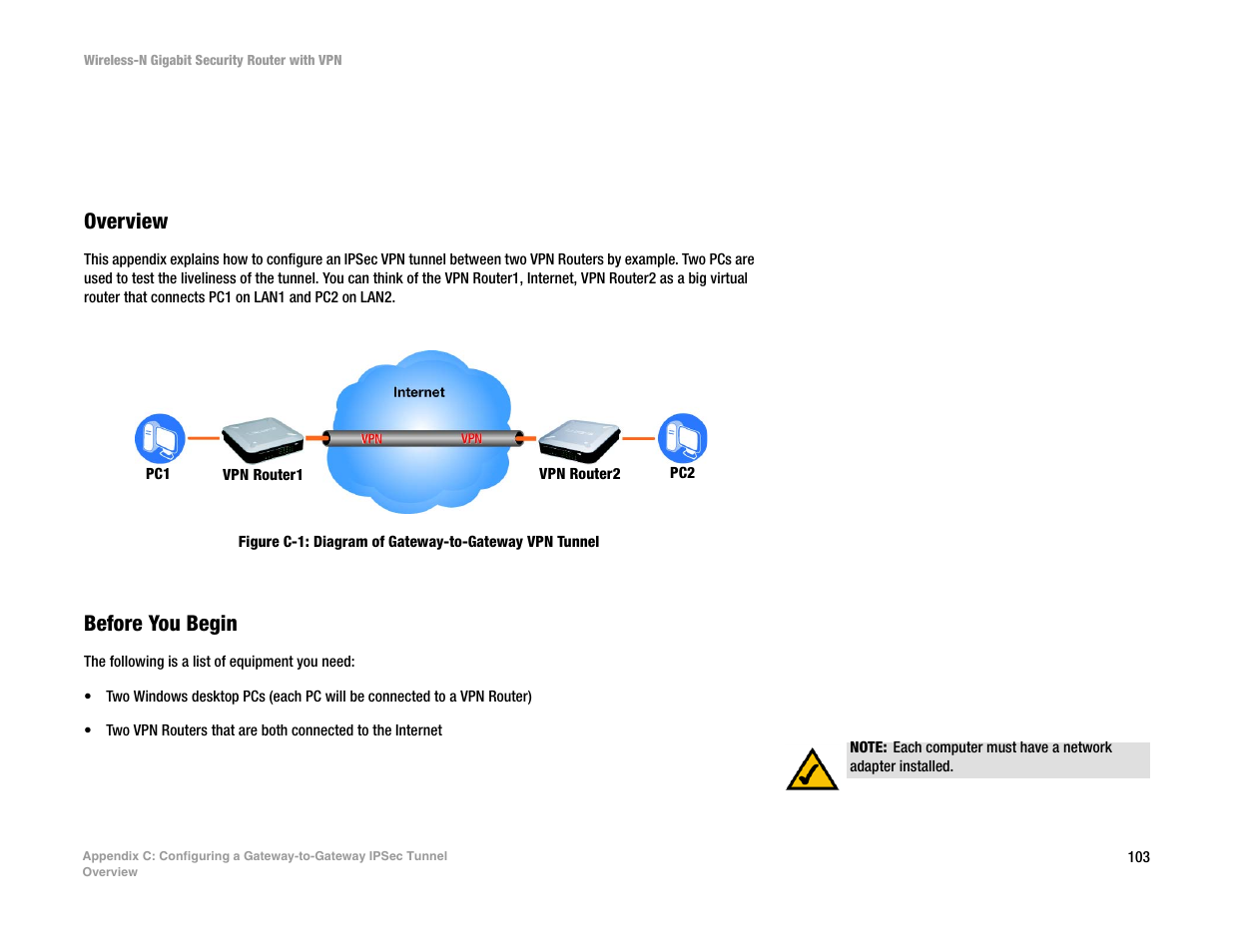 Overview, Before you begin | Linksys WRVS4400N User Manual | Page 111 / 134